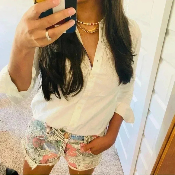 𝅺PRINTED Jeans Shorts - Picture 5 of 7